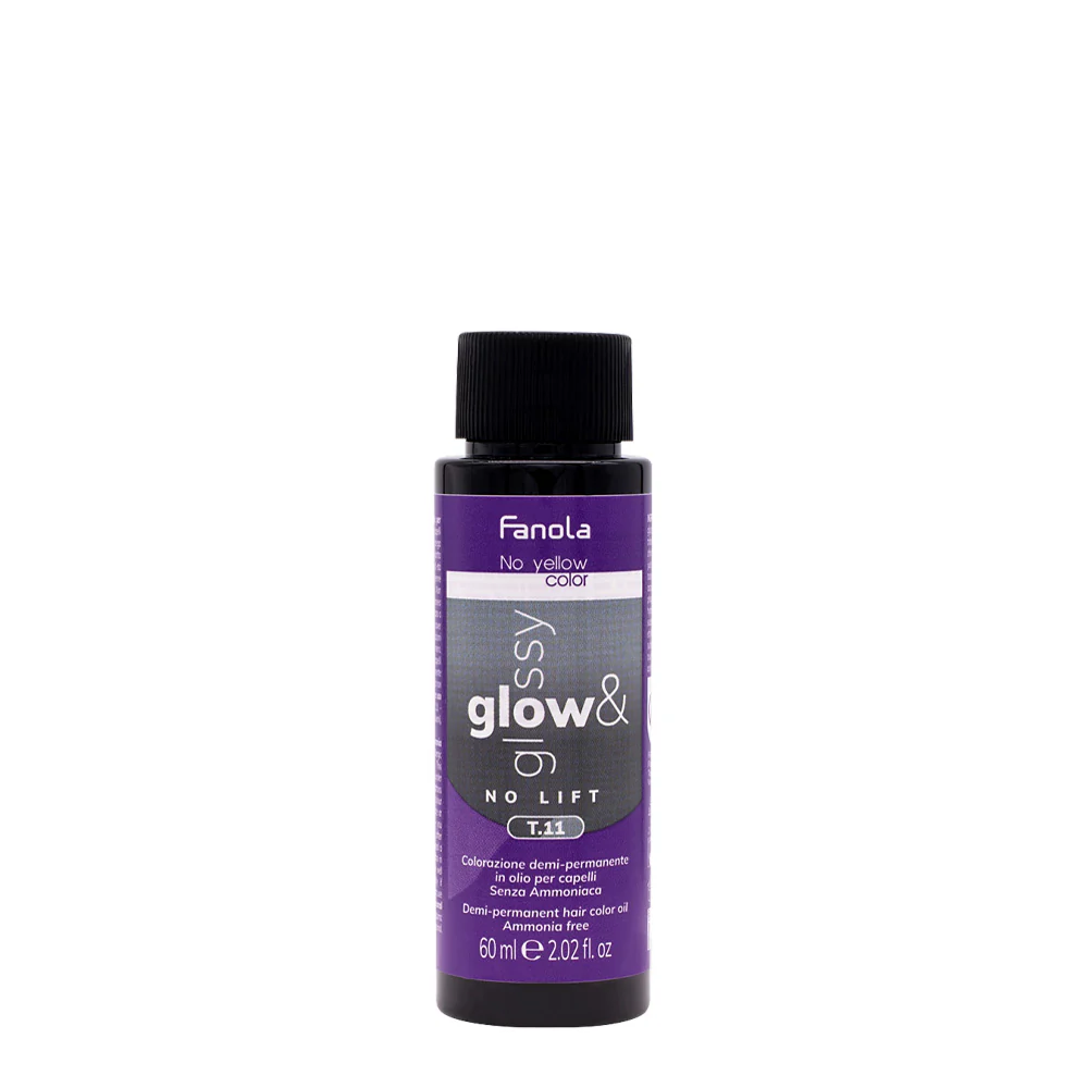 Fanola Glow & Glossy Oil Toner T.11 60ml - colorazione demi permanente in olio senza ammoniaca