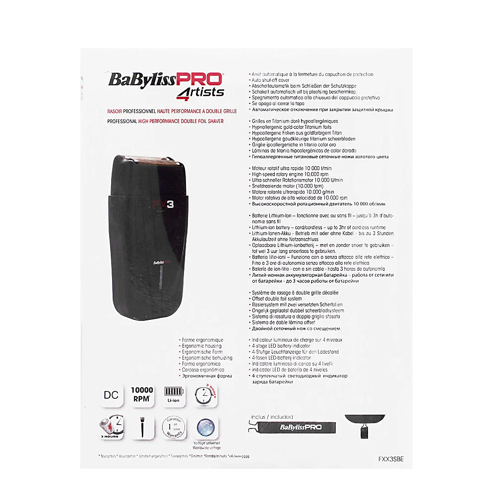 Hair Gallery Resi Come Nuovi Babyliss Pro 4Artist Shaver FX3 - involucro esterno danneggiato - Image 5