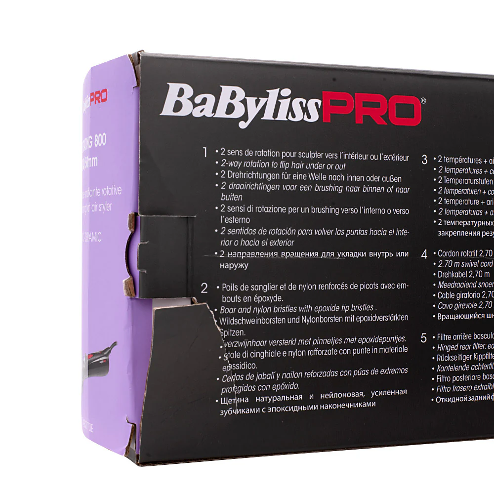Hair Gallery Resi Come Nuovi Babyliss Pro Spazzola ad Aria Rotante in Ceramica - imaballaggio lievemente danneggiato - Image 4