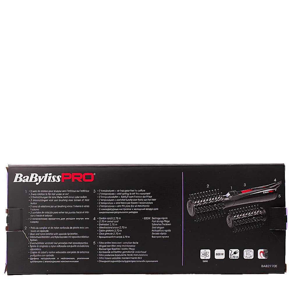 Hair Gallery Resi Come Nuovi Babyliss Pro Spazzola ad Aria Rotante in Ceramica - imaballaggio lievemente danneggiato - Image 6