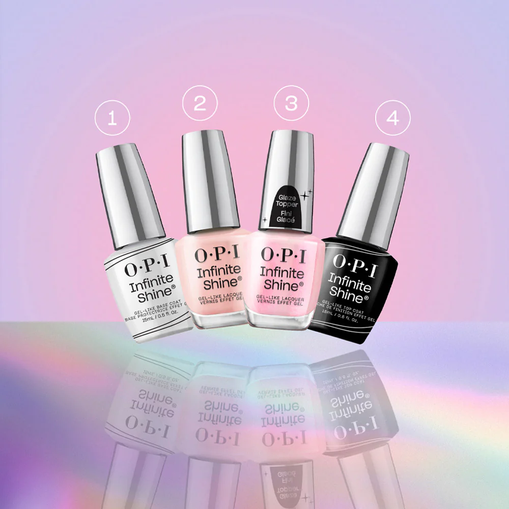 OPI Infinite Shine Glaze Toppers Glint Condition 15ml - topper oro rosato - Image 3