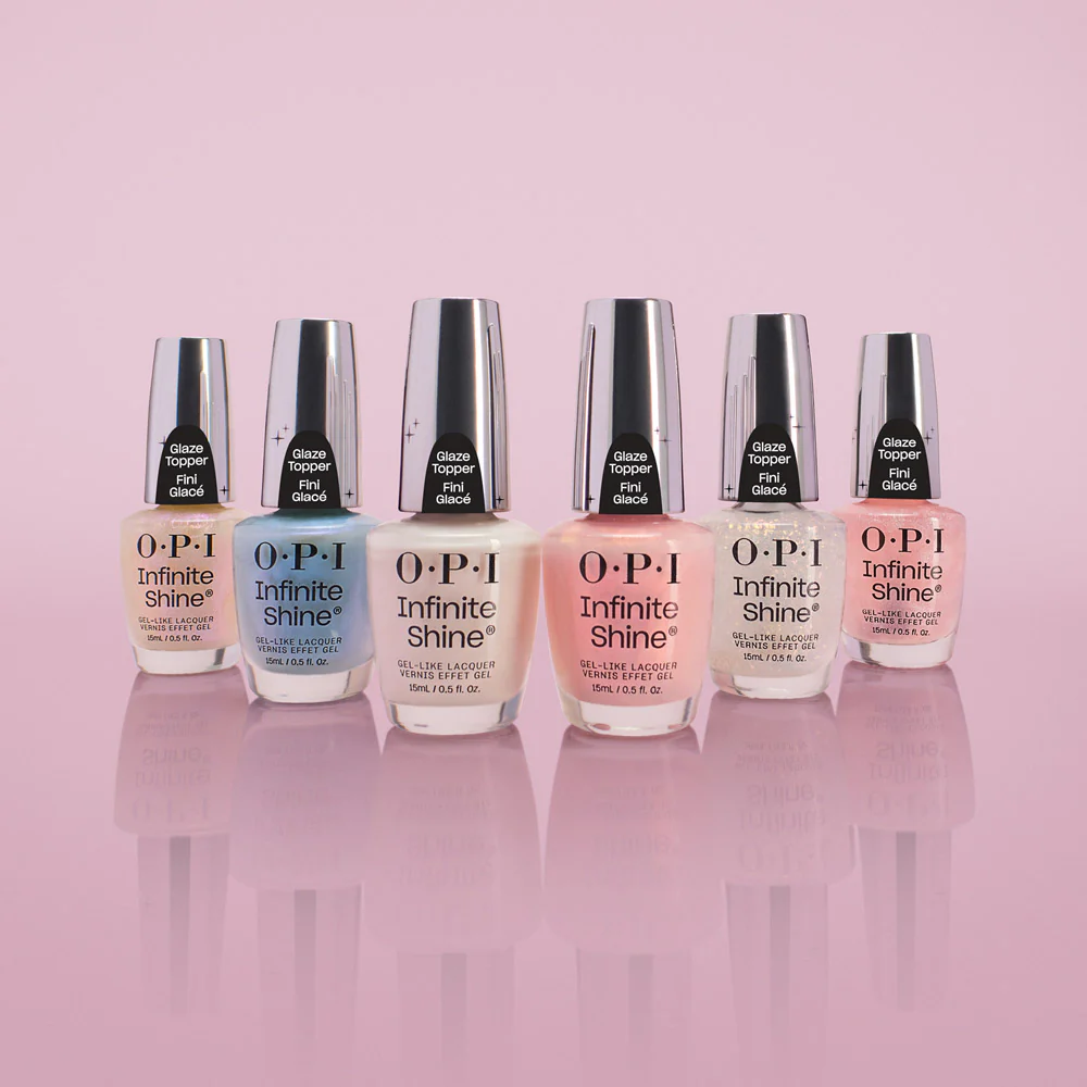 OPI Infinite Shine Glaze Toppers Glint Condition 15ml - topper oro rosato - Image 8