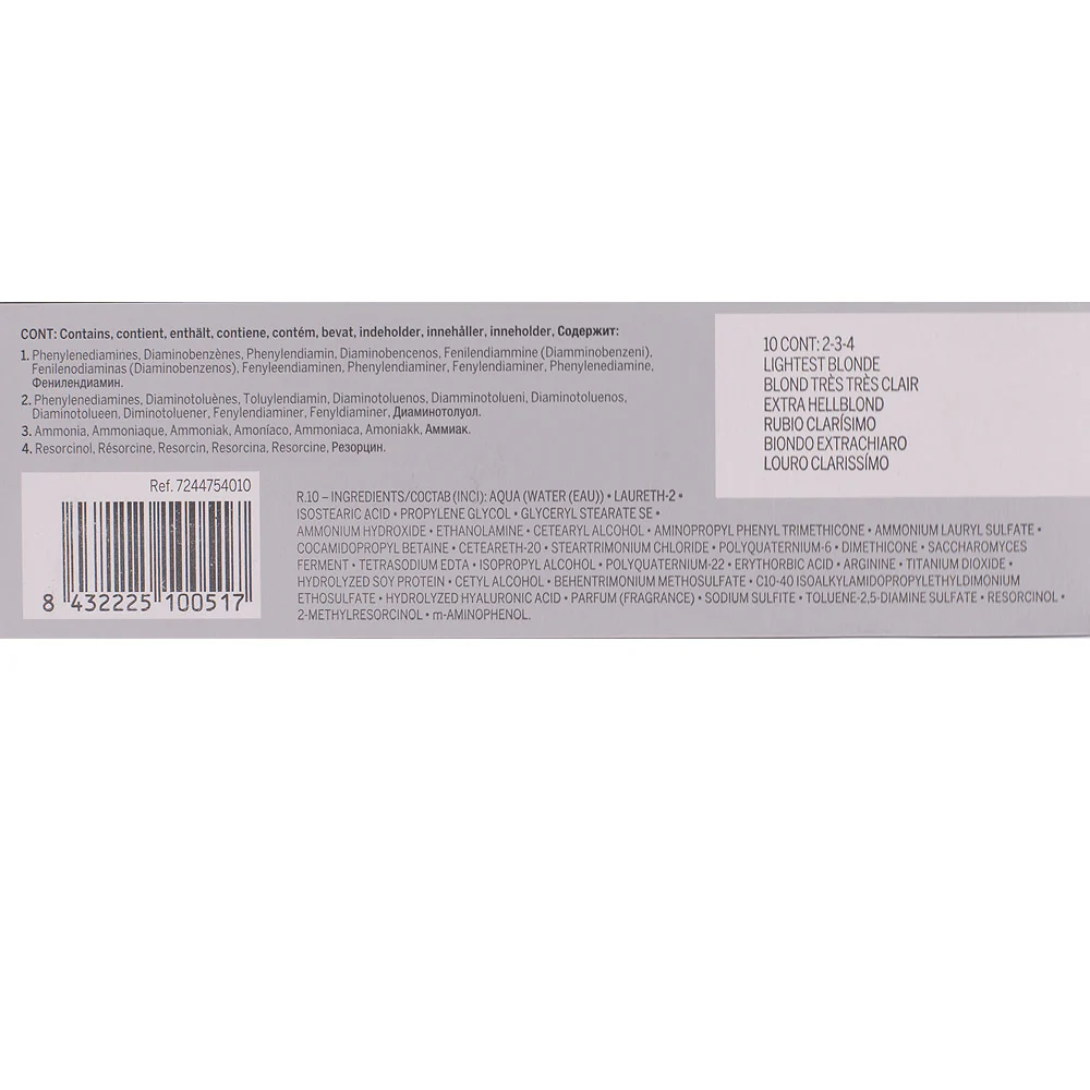Revlon Professional Revlonissimo Colorcosmetique Anti-Age 10 Lightest Blonde 60ml - colorazione permanente - Image 2