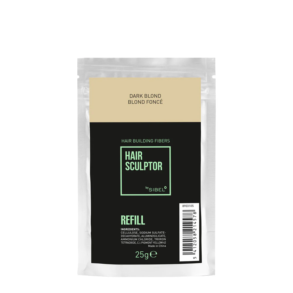 Sibel Hair Sculptor Hair Building Fibers Dark Blonde Refill 25gr - ricarica fibre infoltenti