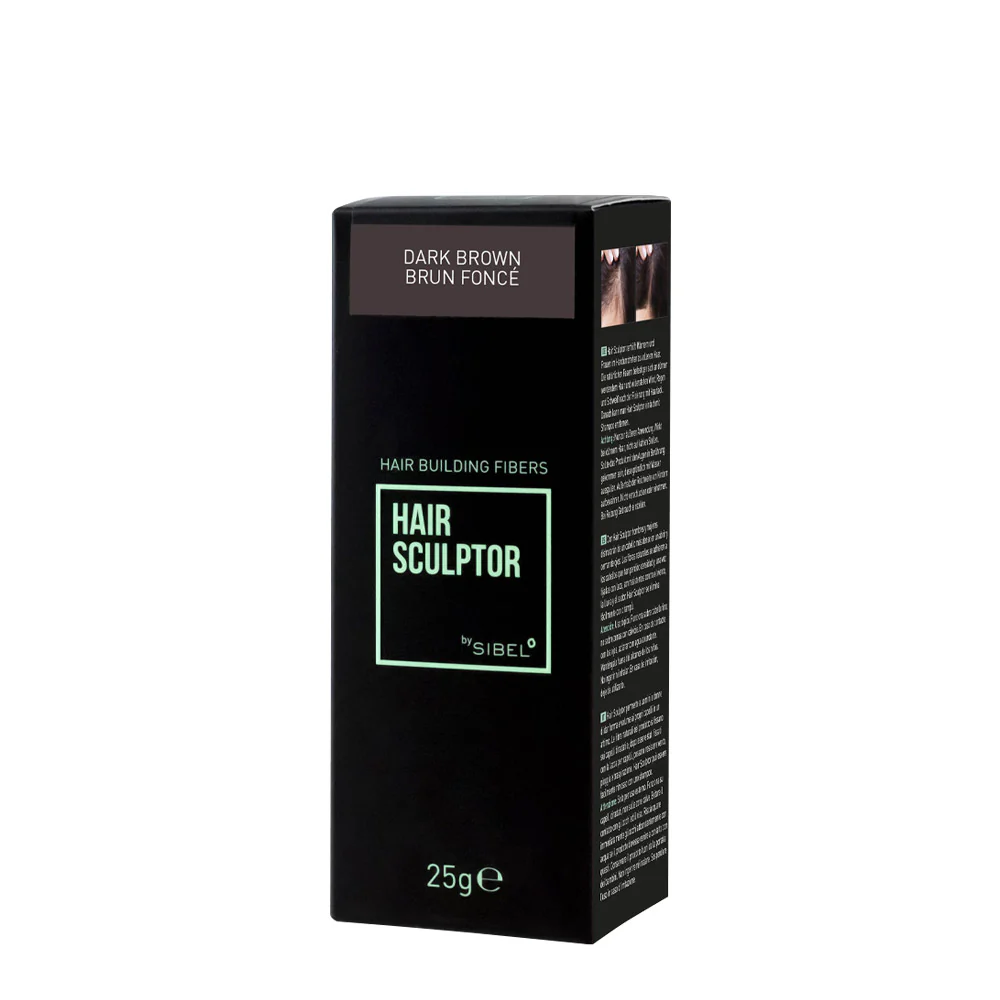 Sibel Hair Sculptor Hair Building Fibers Dark Brown 25gr - fibre infoltenti