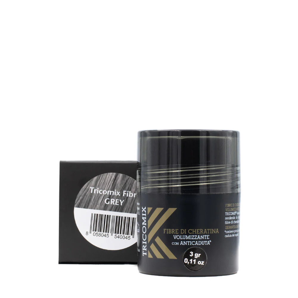 Tricomix Fibre Di Cheratina Grey 3gr - fibre di cheratina volumizzanti con anticaduta